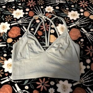 Sage green crop top
